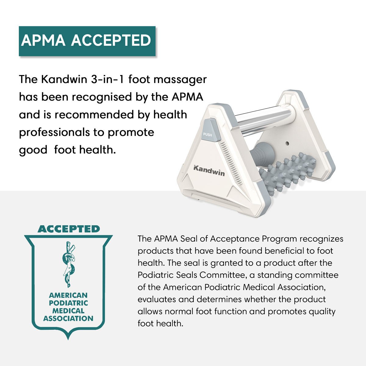 3 in 1 Foot Massager - Ice Therapy, Deep Tissue Massage & Acupressure Massage