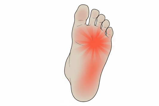 diagram of sore foot