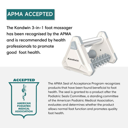 3 in 1 Foot Massager - Ice Therapy, Deep Tissue Massage & Acupressure Massage